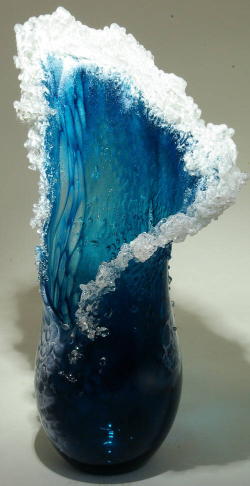 Breathtaking Sea Waves Vases Collection By Kela Glass Artists