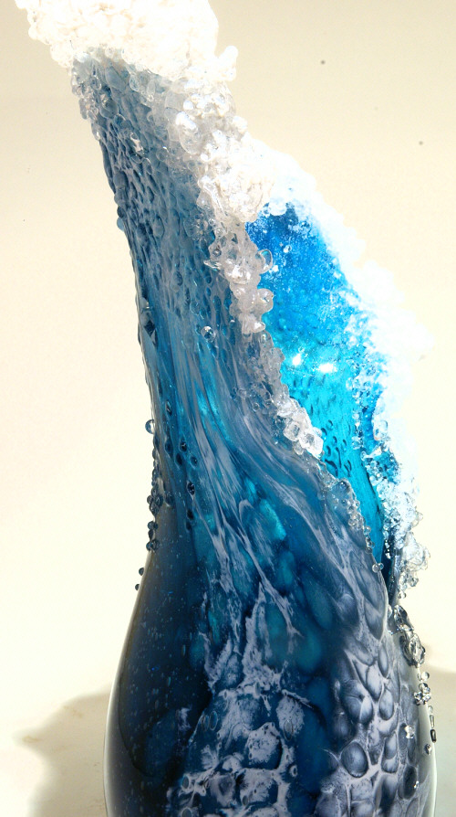 Breathtaking Sea Waves Vases Collection By Kela Glass Artists