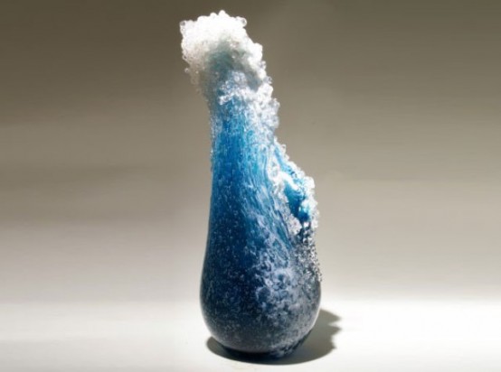 Breathtaking Sea Waves Vases Collection By Kela Glass Artists