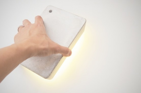 Brick Lamp With A Rechargeable Battery