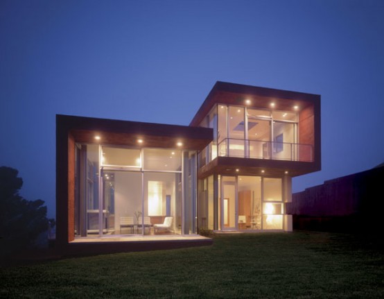 Brick Red Malibu House Design