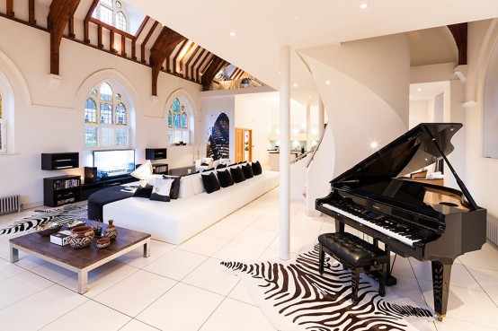 Brick Victorian Church Turned Into A Super Modern Home