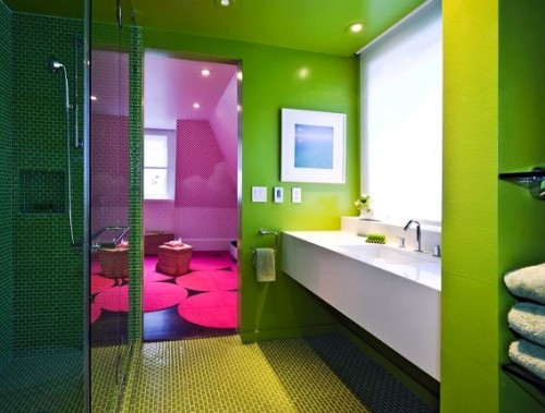 43 Bright And Colorful Bathroom Design Ideas DigsDigs 43 Bright And Colorful Bathroom Design Ideas DigsDigs