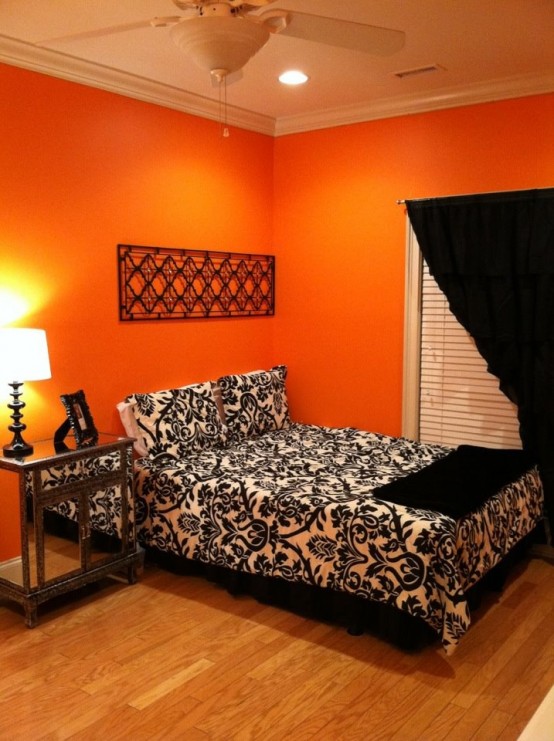 30 Inspiring Ripe Orange Room Designs - DigsDigs