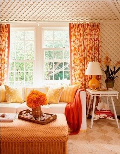 Bright And Inspiring Orange Room Designs