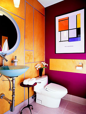 Bright Colorful Bathroom