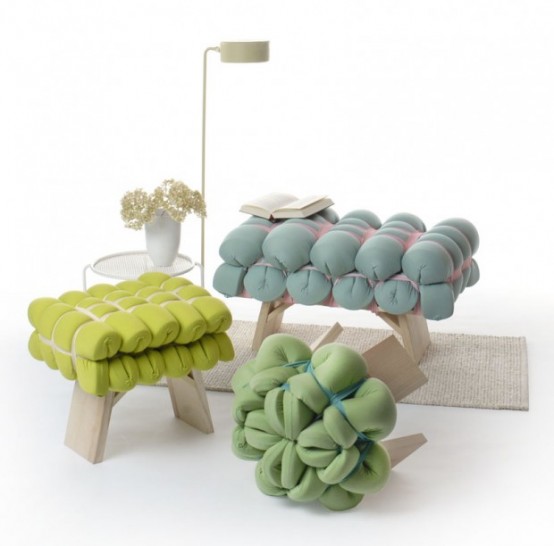 Bright Foam Stools For Minimalist Interiors