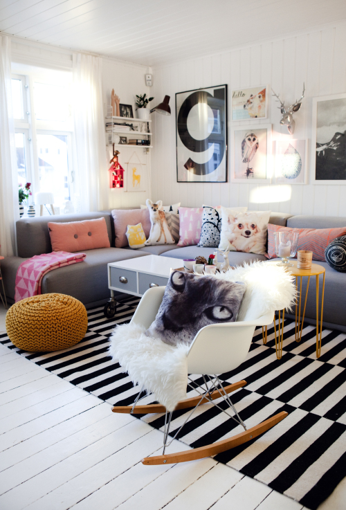 Bright Norwegian Nest With Humorous Decor Touches