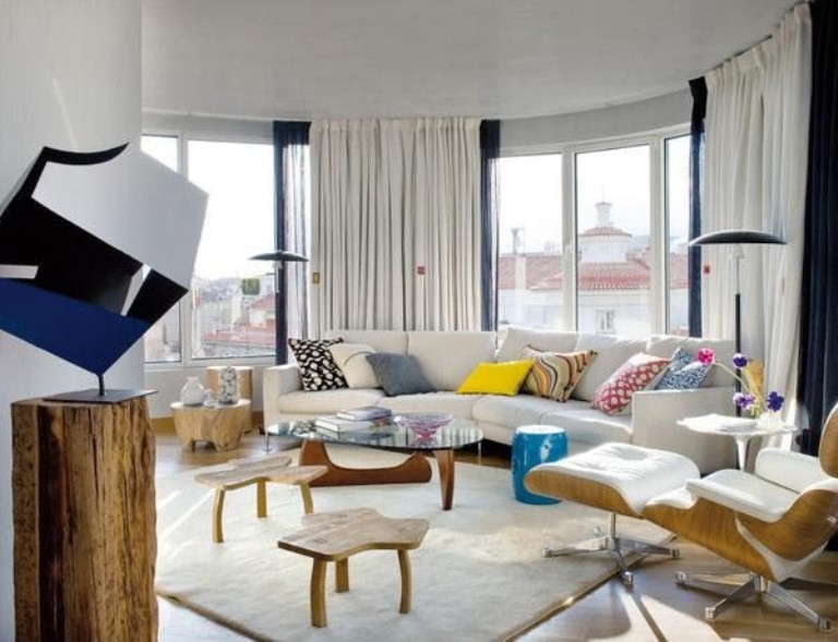 Bright Penthouse In A Fusion Of Styles