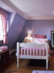 Bright Violet Childs Room