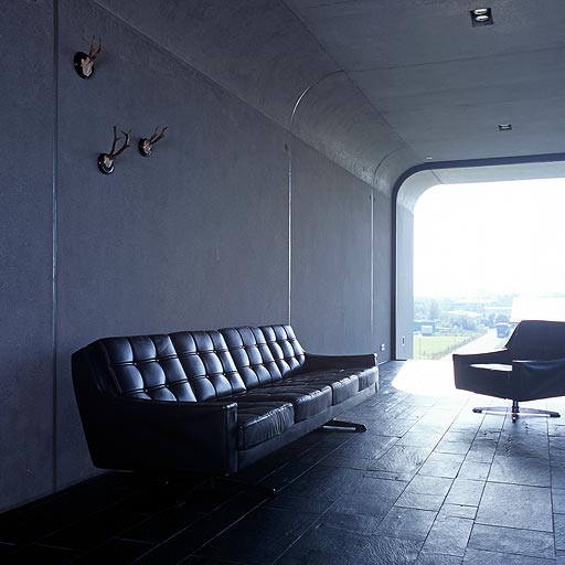 Bunker House Made Of Prefab Concrete Blocks