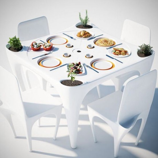 Bye Bye Wind Table For Meals Outdoors