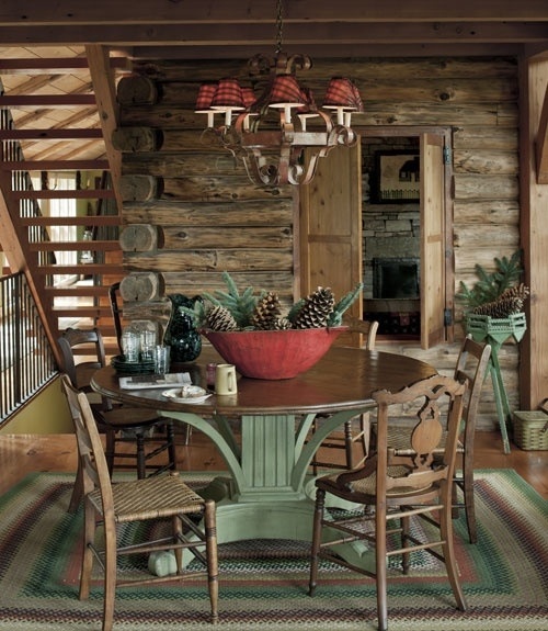 47 Calm And Airy Rustic Dining Room Designs - DigsDigs