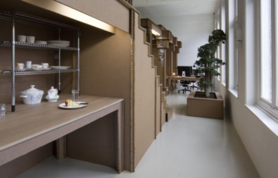 Cardboard Office Not To Spend Much Money