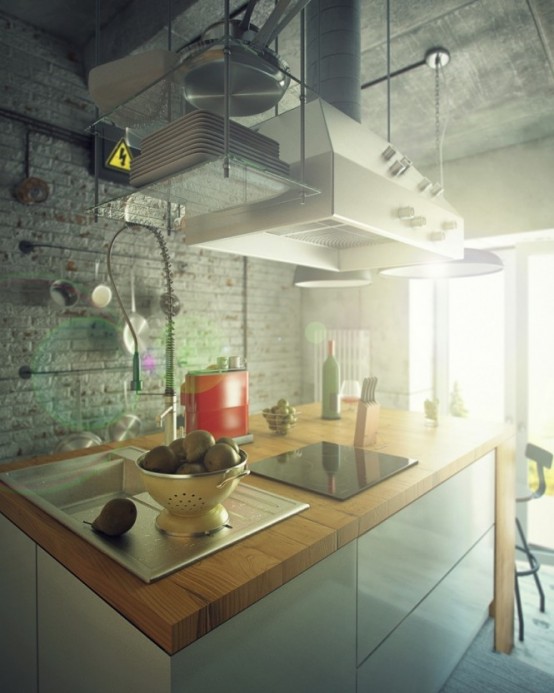 Casual Industrial Loft With Rough Romance