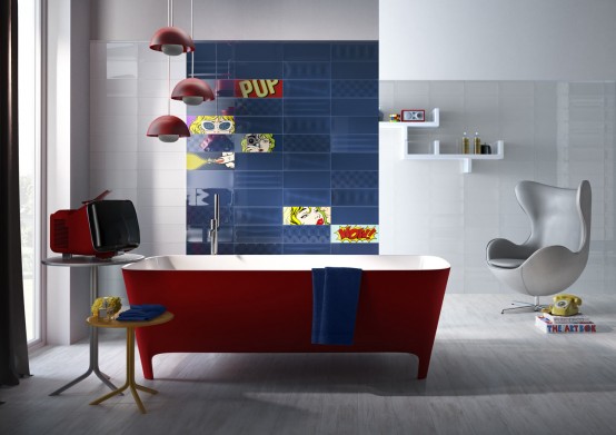 Ceramic Tiles Collection Inspired By The 50s Pop Art