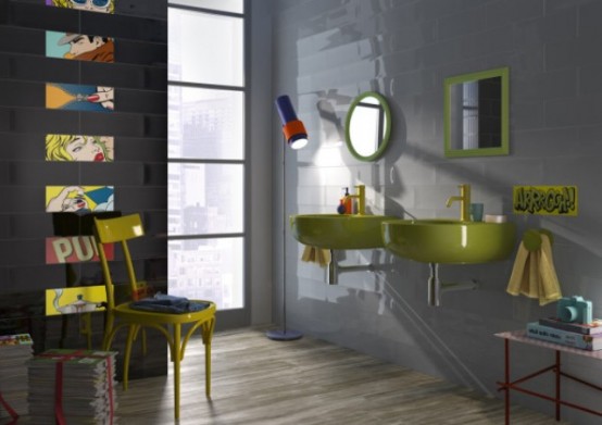 Ceramic Tiles Collection Inspired By The 50s Pop Art