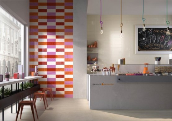 Ceramic Tiles Collection Inspired By The 50s Pop Art