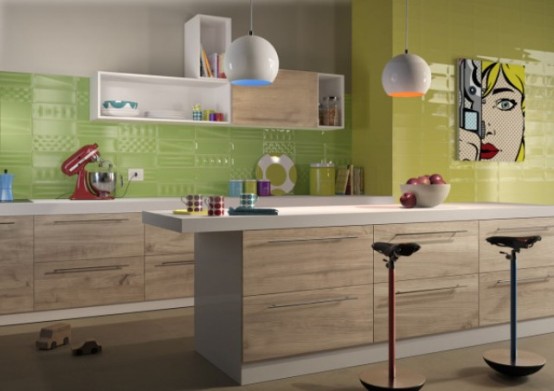 Ceramic Tiles Collection Inspired By The 50s Pop Art