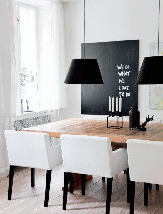 31 Chalkboard Dining Room Décor Ideas You’ll Love DigsDigs