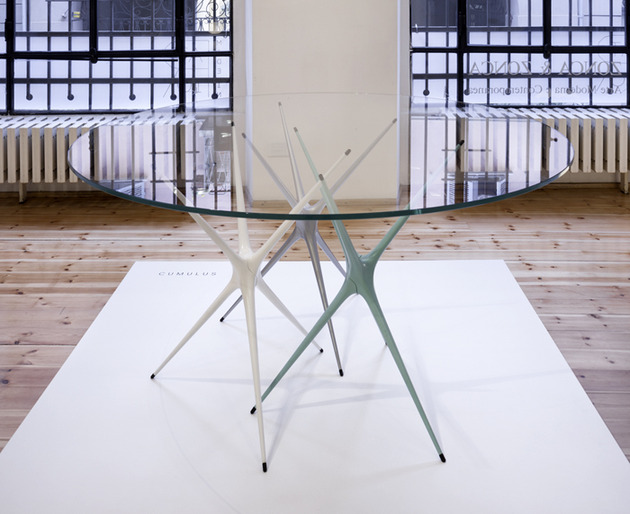 Changeable Supernova Trestle Table With Colorful Legs