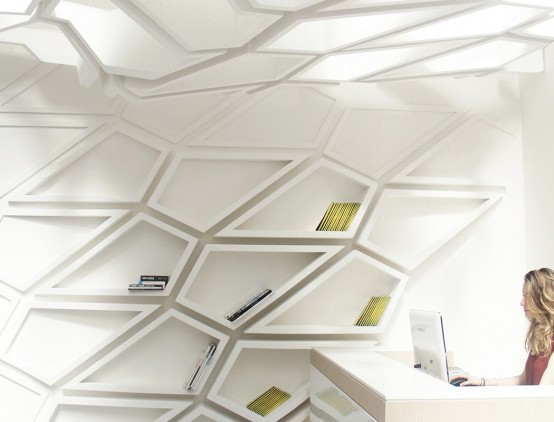 Chaotic And Dimensional Helix Wall Shelves