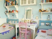 Charming Country Style Kids Room For Two