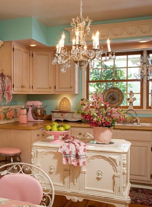 34 Charming Shabby Chic Kitchens You’ll Never Want To Leave - DigsDigs