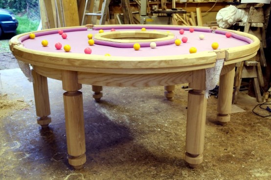 Cheerful And Playful Doughnut Pool Table
