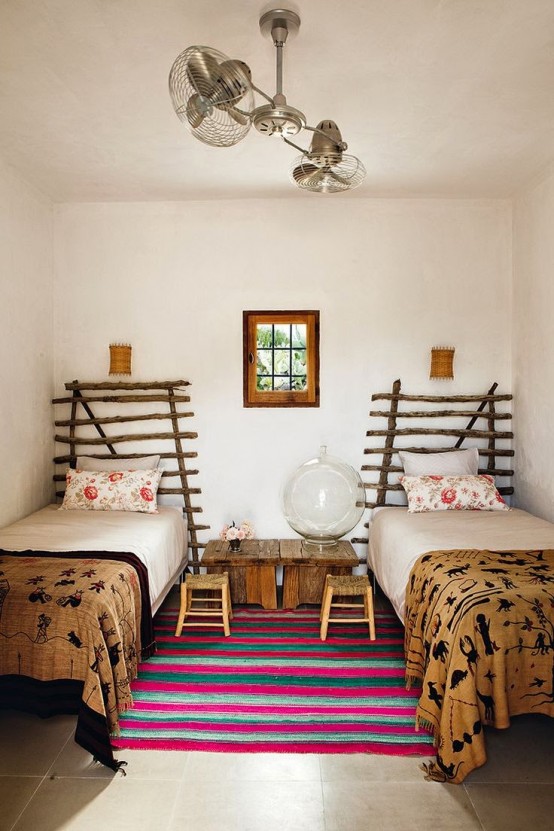 Cheerful Rustic Ibiza Retreat With Colorful Details