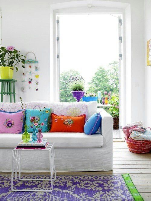 33 Cheerful Summer Living  Room  D cor Ideas  DigsDigs