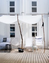 Chic Black And White Outdoor Spaces