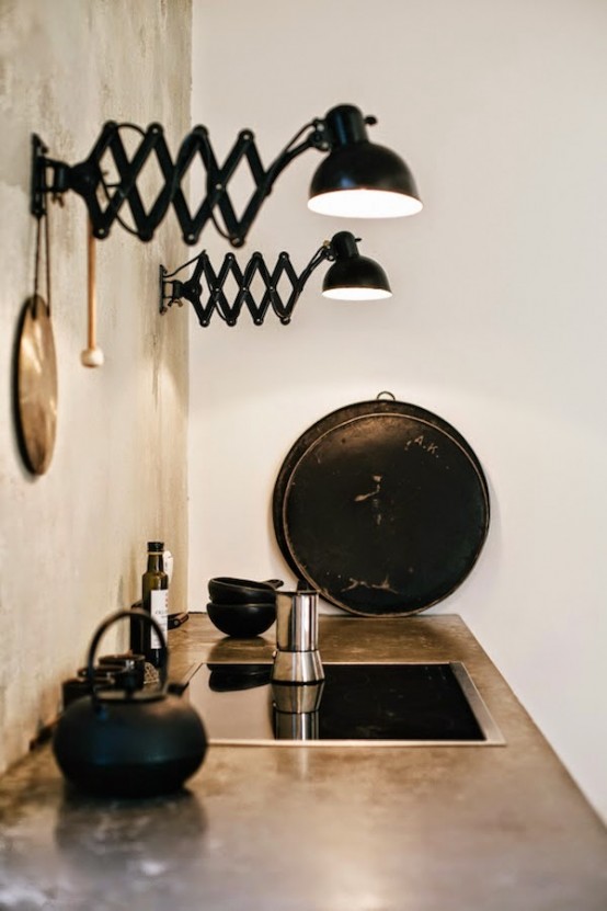 Chic Industrial Apartment In Warm Neutral Shades