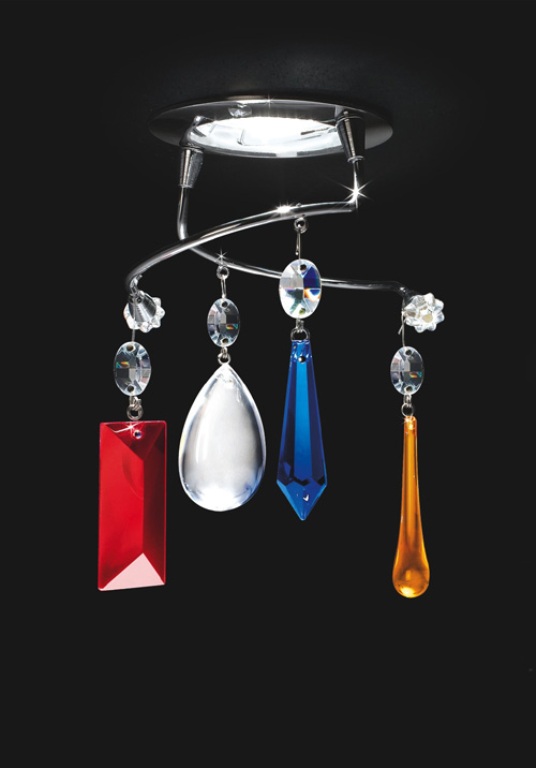 Chic Lamps With Murano Glass Pendants