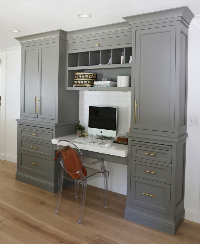 Chic White Kitchen Remodel With Brass Touches