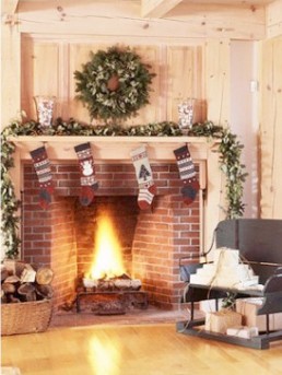 christmas fireplace decor