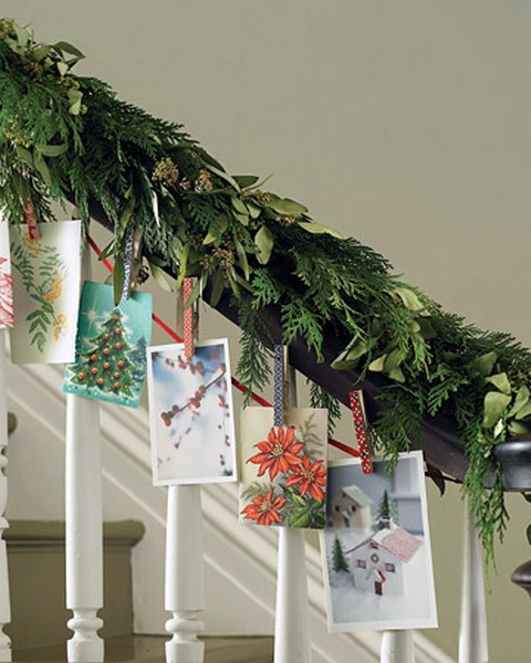 Christmas Stairs Decoration Ideas To dress your staircase for the holiday season, upgrade a garland of evergreen with beautiful seasonal pictures.