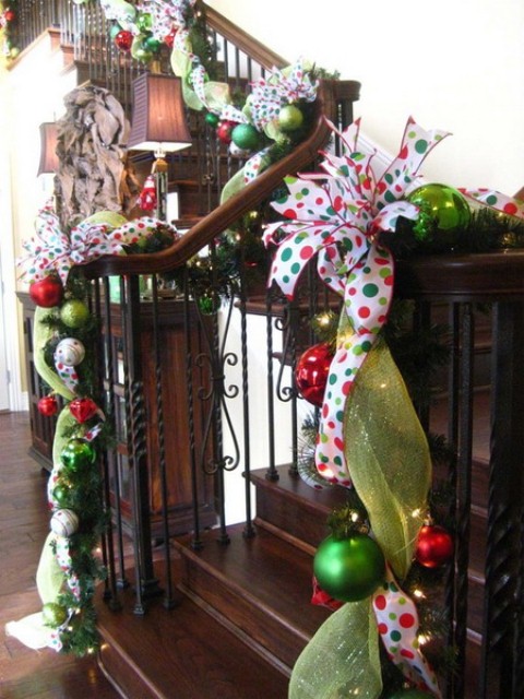 Christmas Stairs Decoration Ideas