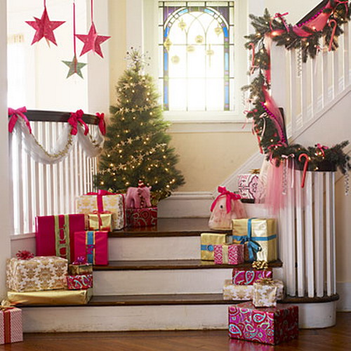 Christmas Stairs Decoration Ideas