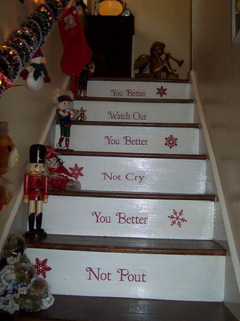 Christmas Stairs Decoration Ideas