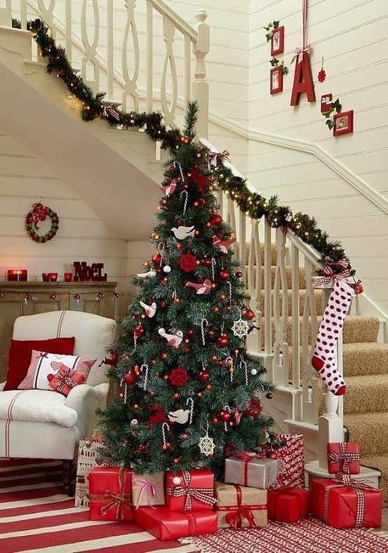 Christmas Stairs Decoration Ideas