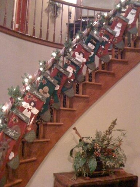 Christmas Stairs Decoration Ideas