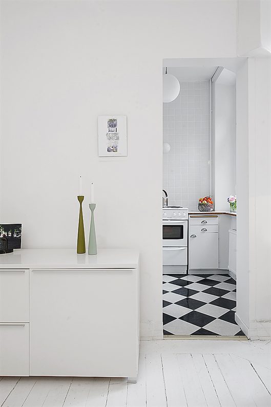 Clean White Small Apartment Interior Design