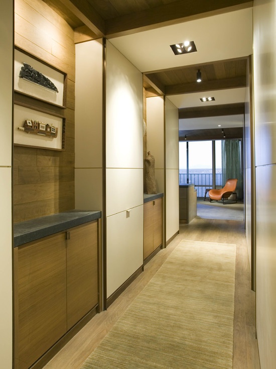 This is a great example of how smoothly could built-ins blend with your interior. That is probably the best solution for apartments.