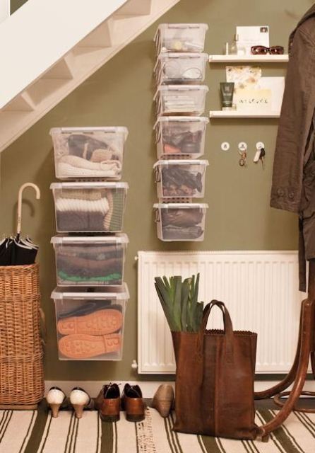 Storage under stairs should also be smart.