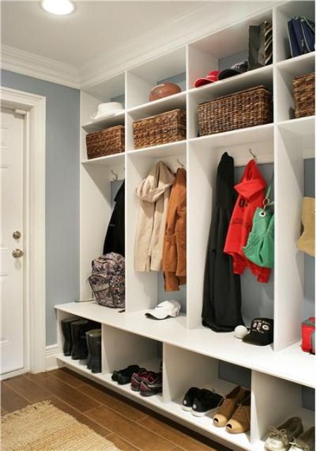 75 Clever Hallway Storage Ideas - DigsDigs