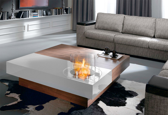 Coffee Table With Fireplace