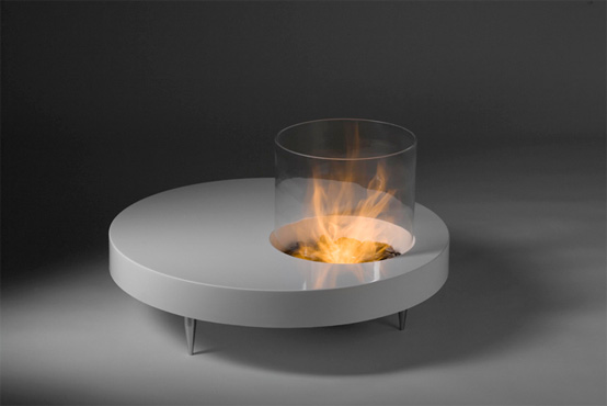 Coffee Table With Fireplace