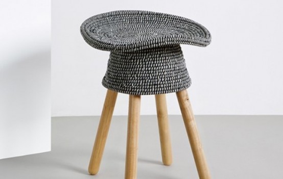 Coiled Stool With A Comfy Tractor Seat
