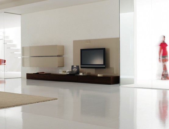 Colored Glass Wall Units For Living Room